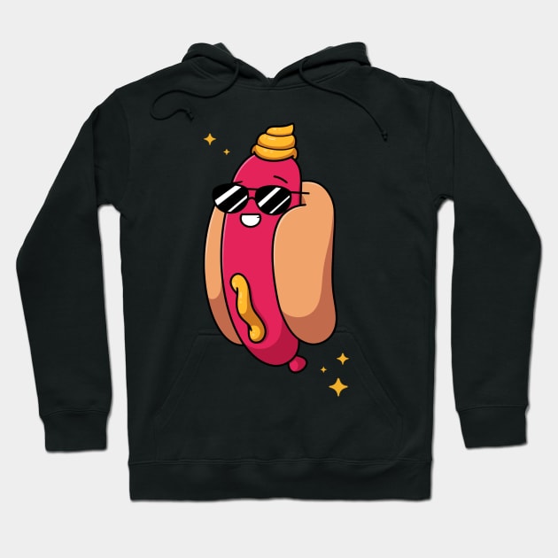 Cool Hot Dog Hoodie by TheMaskedTooner